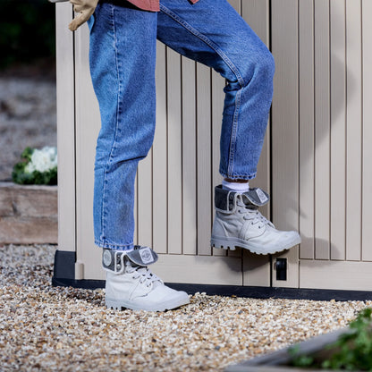 Keter S.I.O Midi 4.3' x 2.3' x 3.7' Horizontal Resin Outdoor Storage Shed with Durable Floor, Grey