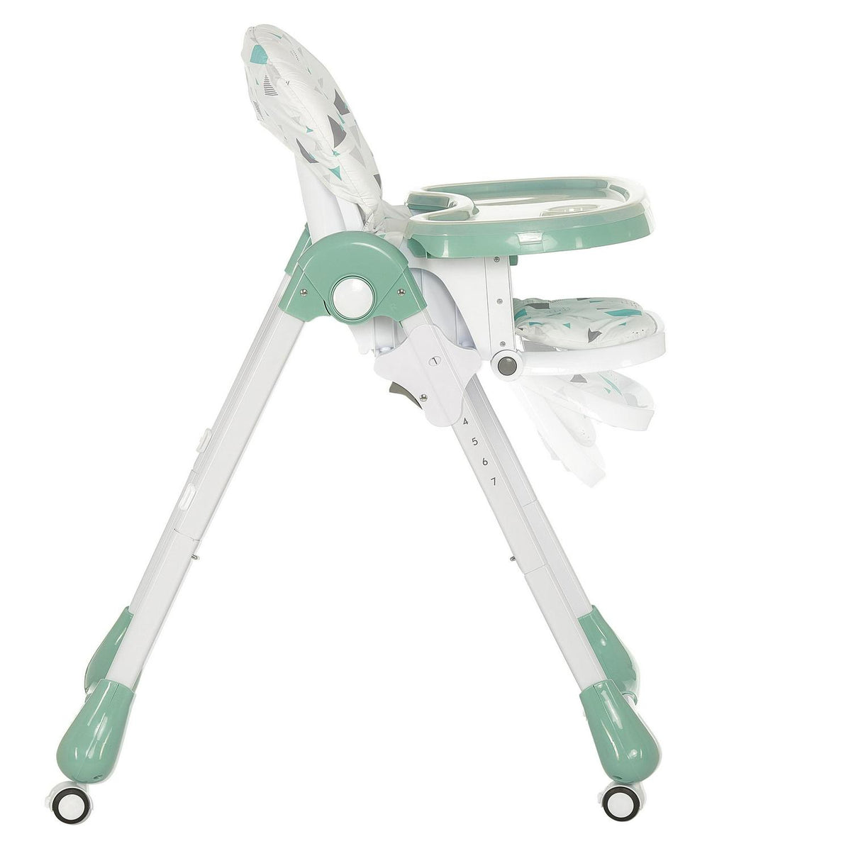 Dream On Me Jazz Highchair. Adjustable Height. Easy to clean in Green