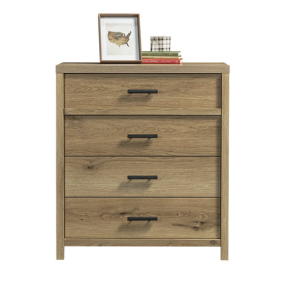 Erie Collection by Sauder 4-Drawer Bedroom Dresser, Timber Oak Finish