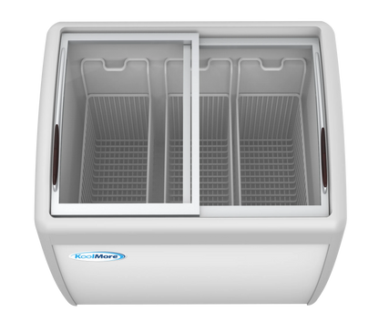 KoolMore 40 in. Display Ice Cream Freezer - 9 Cu. ft.