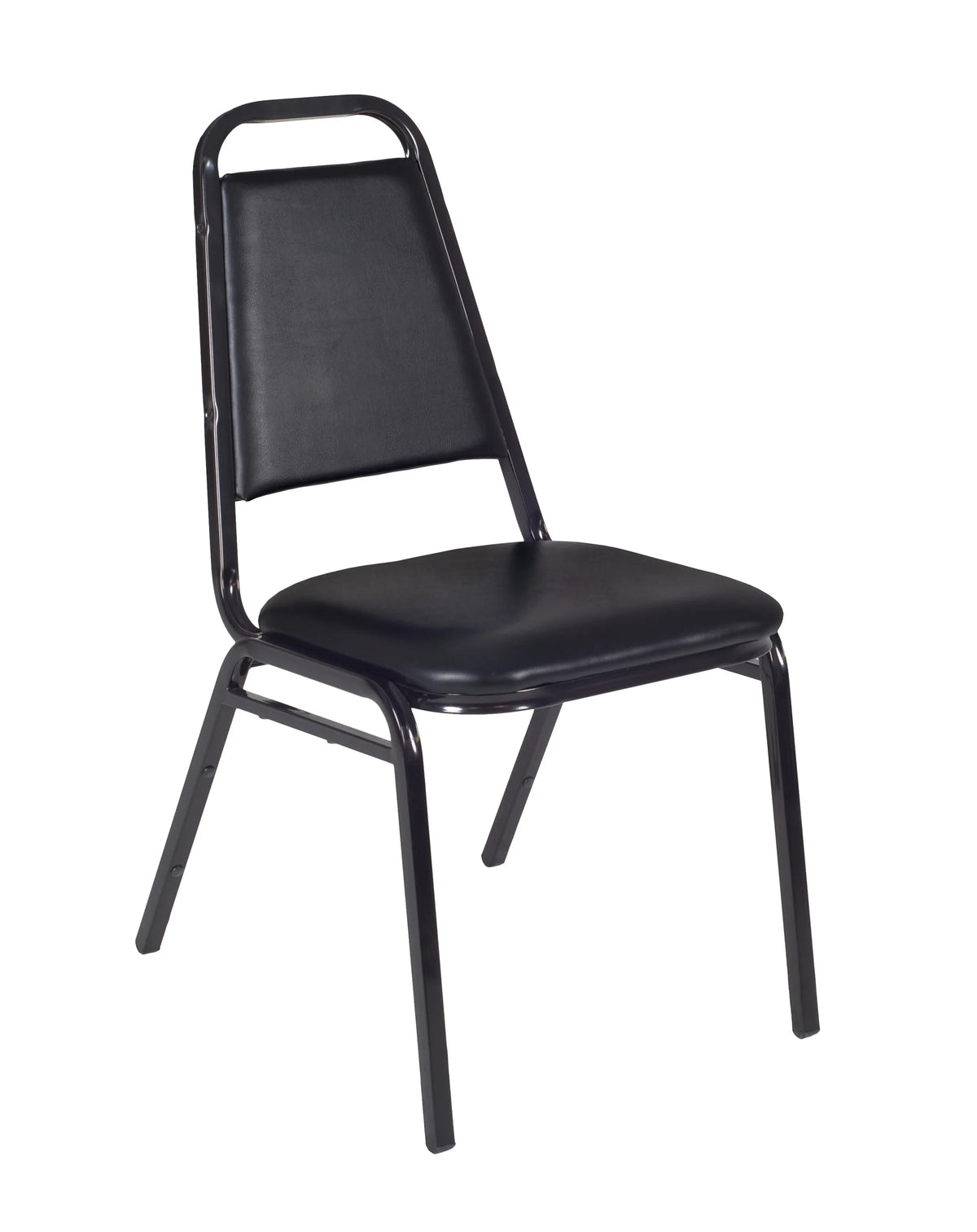 Regency Restaurant Stack Chairs,Black,PK40 8029BK40PK