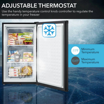 Whynter 3.0 cu. ft. Energy Star Upright Freezer with Lock Stainless Steel (Cuf-301SS)