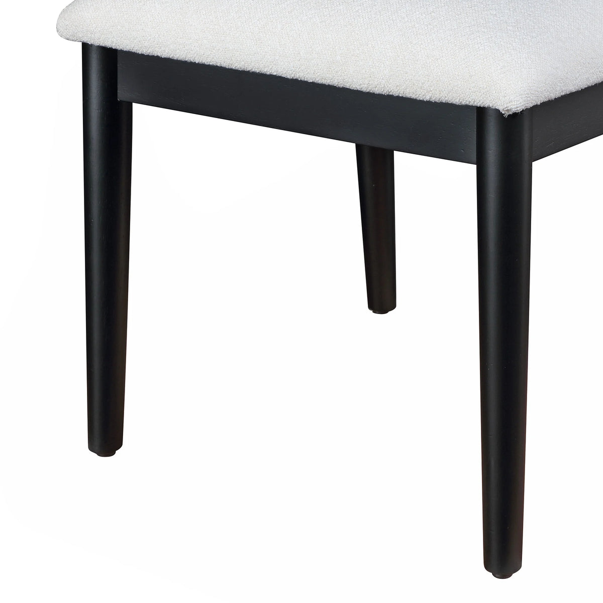 Beautiful Drew Dining Room Chair by Drew Barrymore, Rich Black Finish, 2 Pack