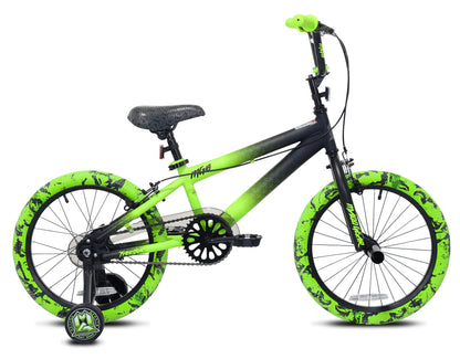 Bicycles 18" Madd Gear MG18 BMX Boy's Bike, Black and Green