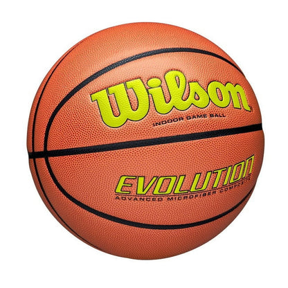 Wilson Evolution Baloncesto de Juego Interior - Negro, Talla 7 - 29,5"