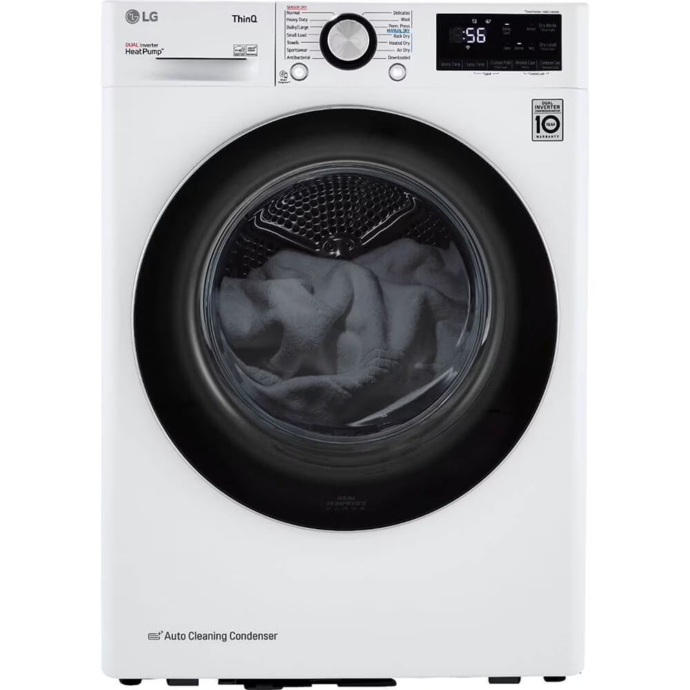 LG DLHC1455W 4.2 Cu. Ft. White Stackable Front Load Electric Smart Dryer