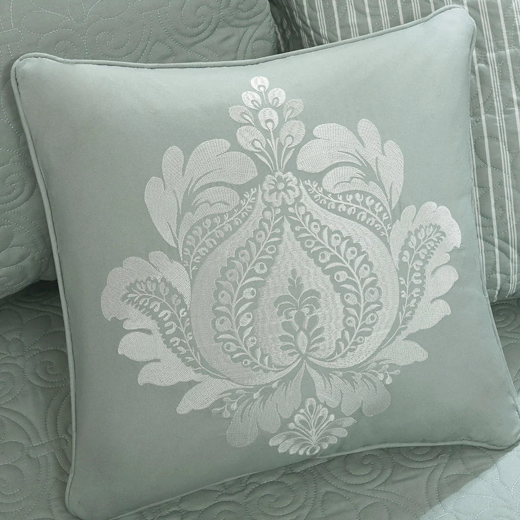 Home Essence Vancouver 6 Piece Reversible Daybed Cover Set, Seafoam