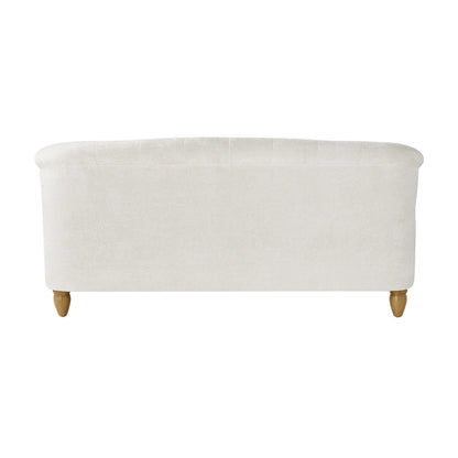 The Pioneer Woman Laurel Tufted Sofa, Cream Velvet, 79.53 in