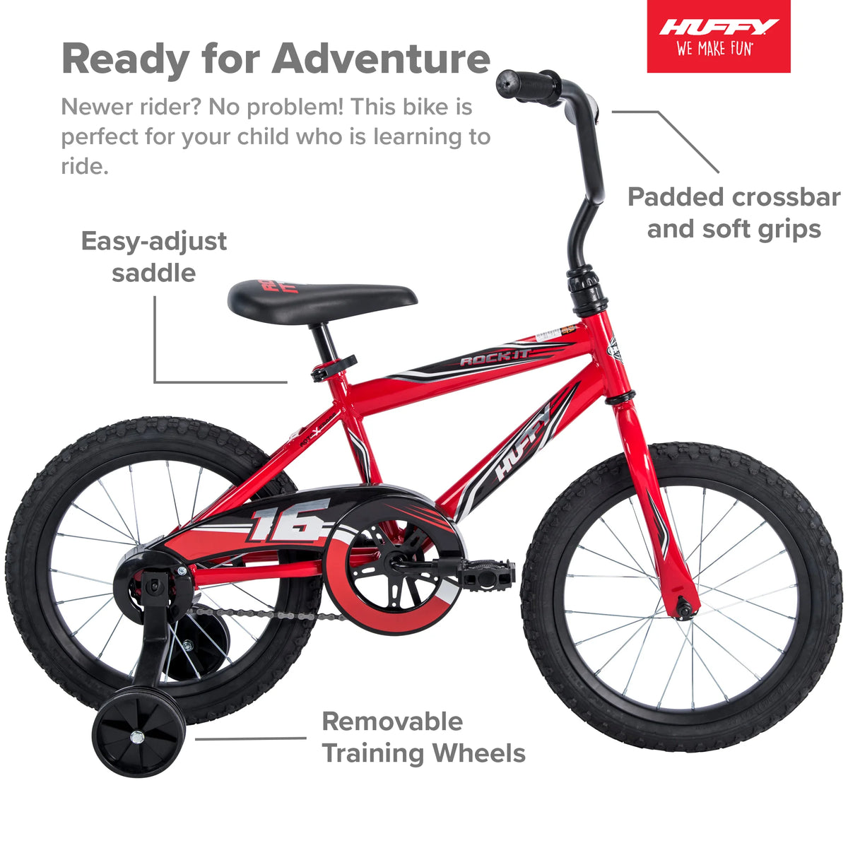 16 in. Rock It Boy Kids Bike, Red