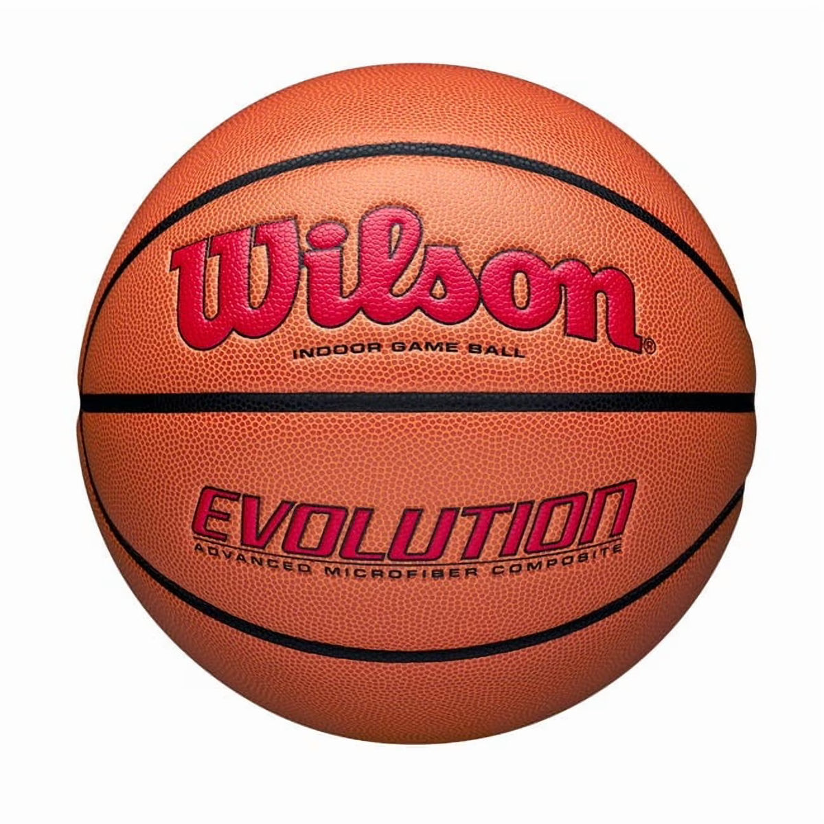 Wilson Evolution Baloncesto de Juego Interior - Negro, Talla 7 - 29,5"