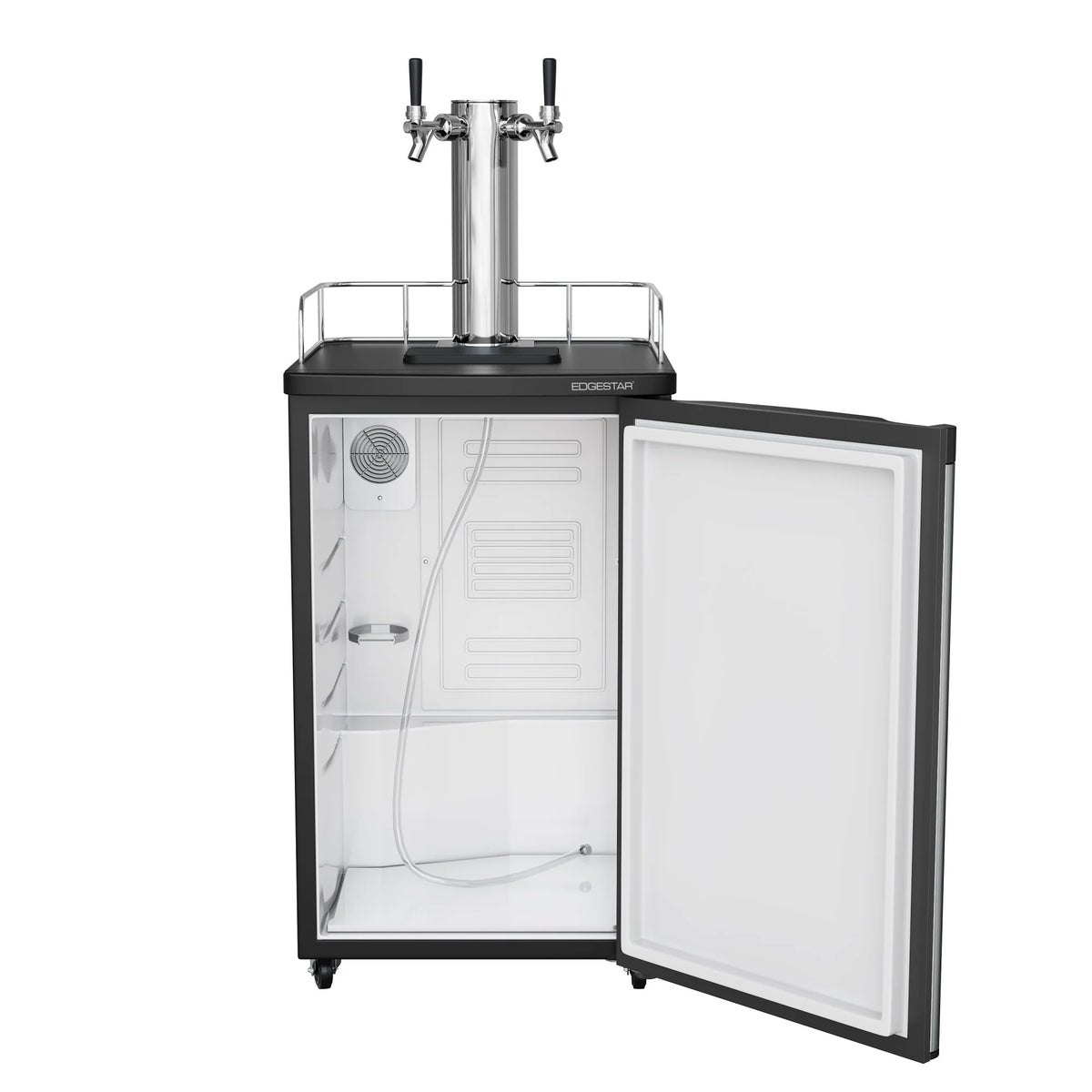 Edgestar Kc2000twin 20" Wide Dual Tap Kegerator For Full Size Kegs - Stainless Steel