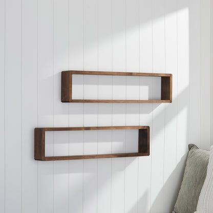 TRINITY Stackable Floating Box Shelf, 2-pack