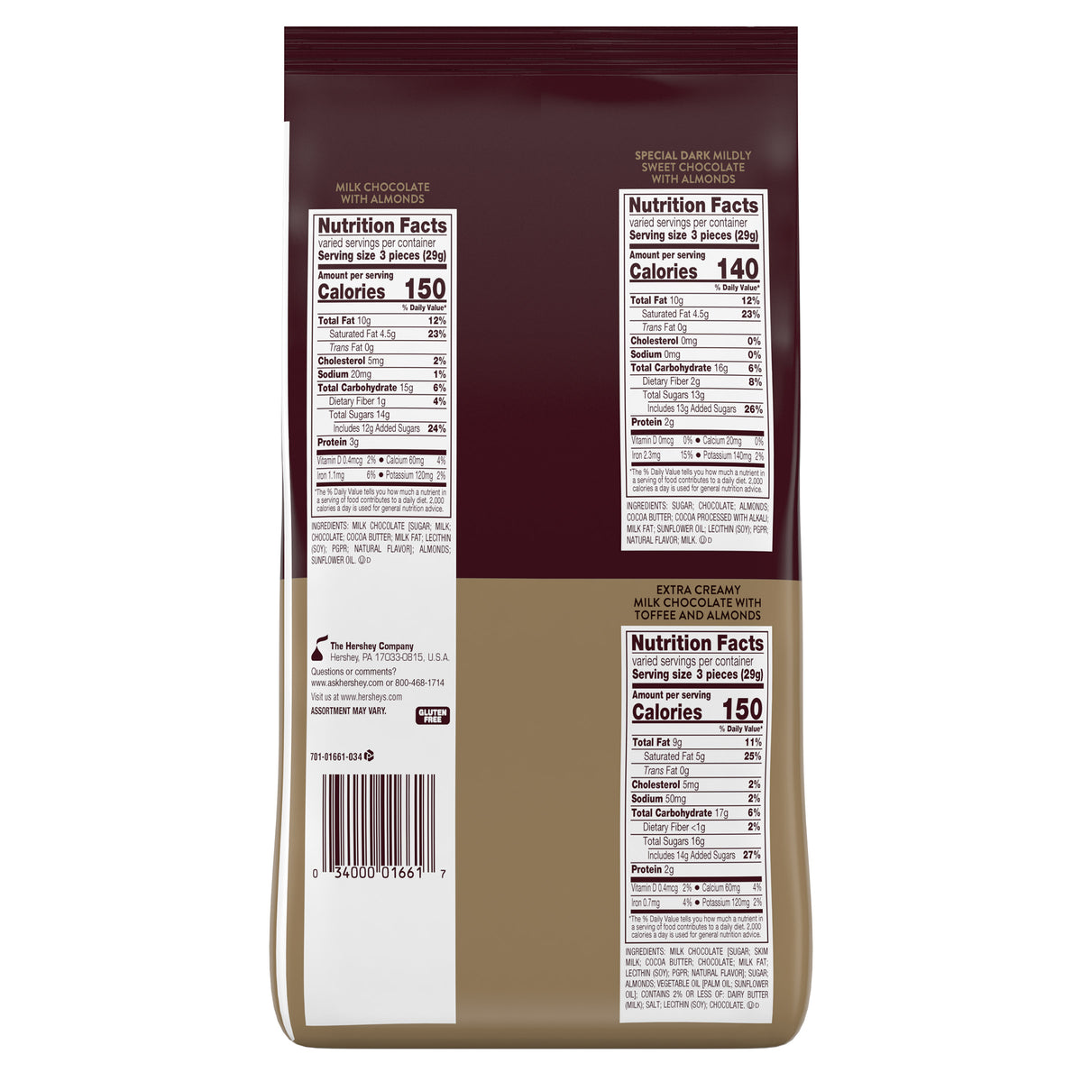 Hershey's Nuggets Assortment, Variety Pack, 145-count