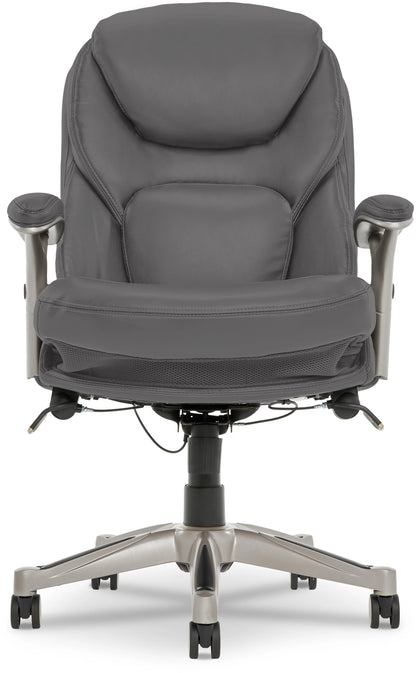 Serta Back in Motion Technology Fabric Executive Office Chair, Light Gray