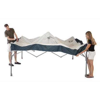 Coleman Straight Leg Instant Outdoor Canopy Shelter, 10 x 10, Tan & Black