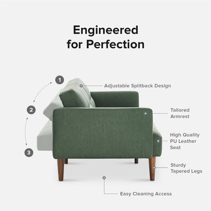 Mopio Aaron Futon Sofa Bed Old Rosa
