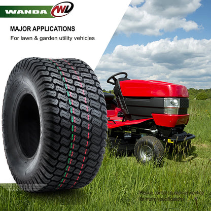 2 New WANDA 18x9.50-8 Lawn Mower Utility/ Golf Cart Turf Tires P332 -13032