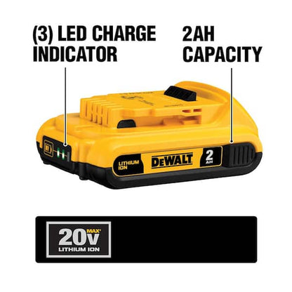 20V MAX Cordless 7 Tool Combo Kit, 20V MAX 4.5-5 in. Grinder, and (1) 20V 4.0Ah and (1) 20V 2.0Ah Batteries