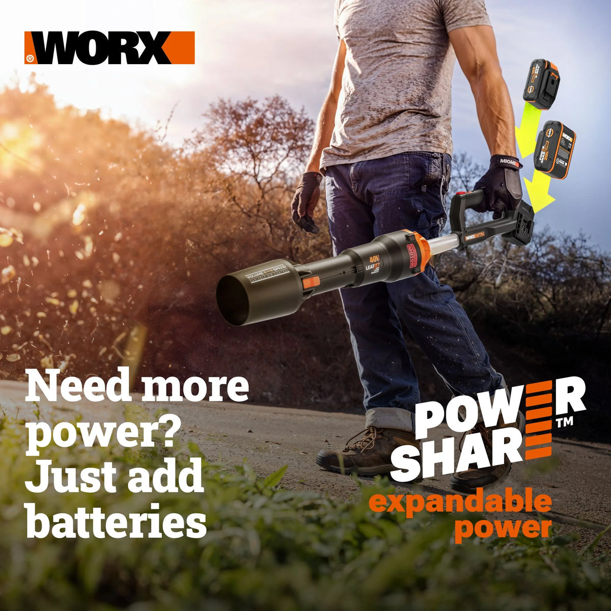 Worx WG324 20V Power Share 5" Cordless Pruning Saw