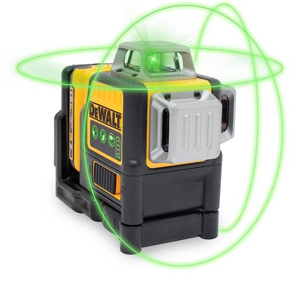12V MAX Lithium-Ion 100 ft. Green Self-Leveling 3-Beam 360 Degree Laser Level with 2.0Ah Battery, Charger and Case