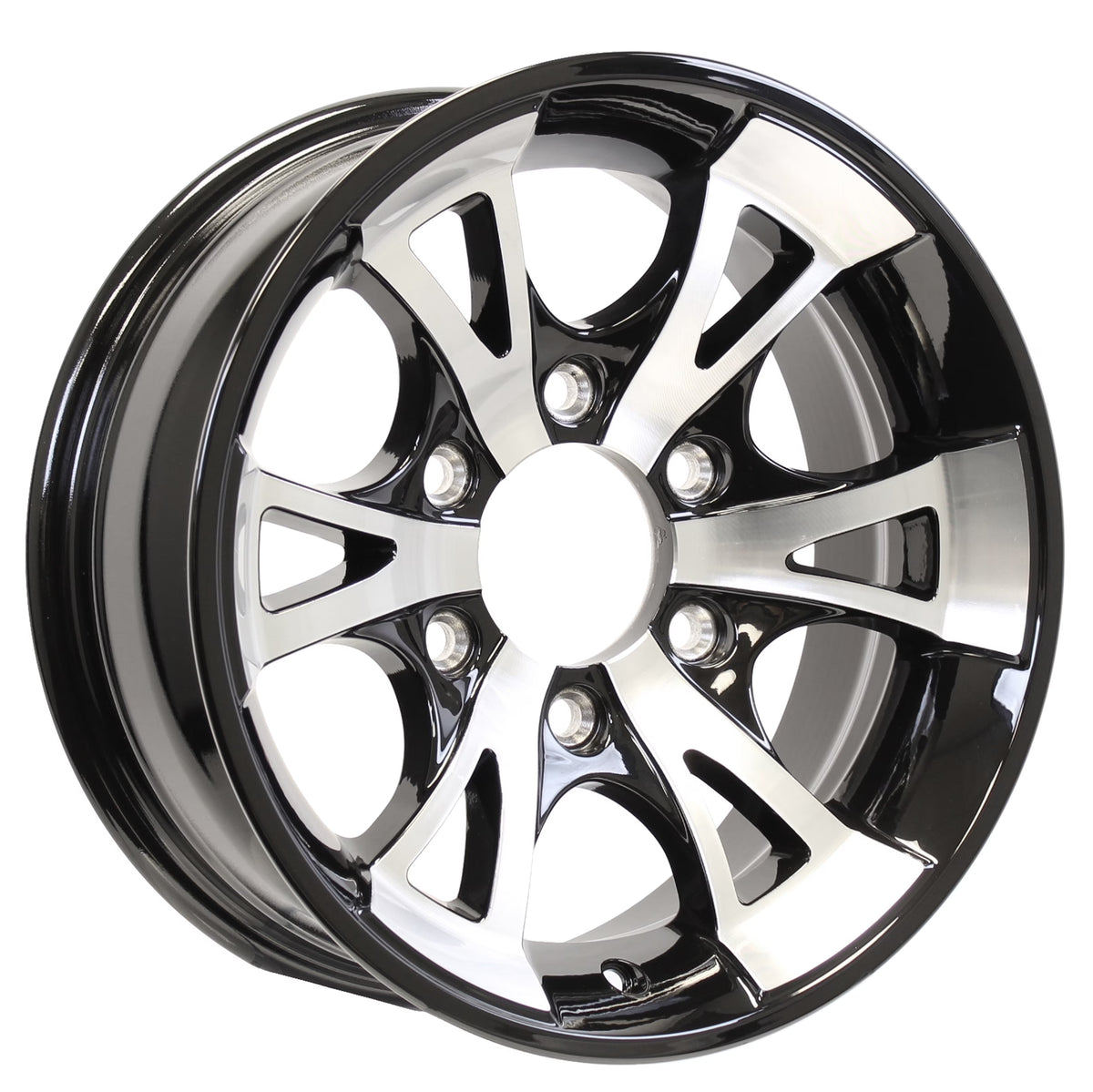 eCustomrim Aluminum Trailer Wheel 15X6 15" A1411 Style 6 Lug On 5.5" Center Rim