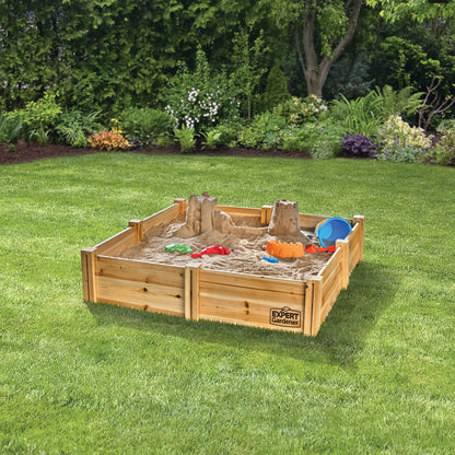 Expert Gardener Outdoor Wood Garden Bed, 7.4 ft L x 2 ft W x 10.6 in H