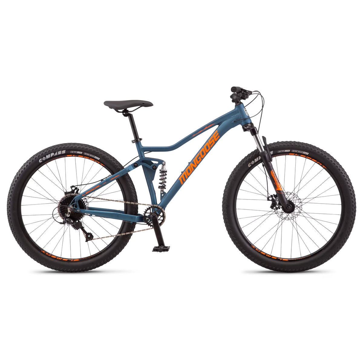 Mongoose Ledge X1 Mountain Bike, 27.5-in. Wheels, Adults Ages 14+, 7 Speeds, Teal