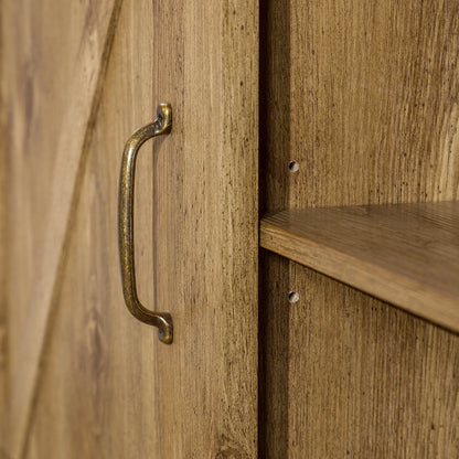 Walker Edison Modern Farmhouse Barn Door TV Stand for TVs up to 65", Grey Wash