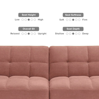 Mopio Aaron Futon Sofa Bed Old Rosa