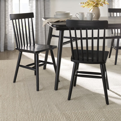 Better Homes & Gardens 2-Pack Indoor Black Gerald Dining Chairs