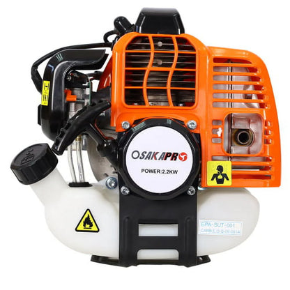 Multi-Functional Trimming Tool, 52CC 2-Cycle Garden Tool System with Gas Pole Saw, Hedge Trimmer, Grass Trimmer, Brush Cutter EPA Compliant Garden Combo for Lawn Care