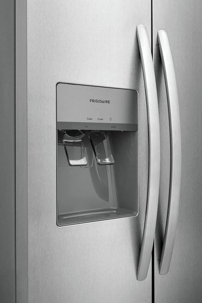 Frigidaire FRSS2323AS 22 Cu. Ft. 33" Standard-Depth Side by Side Refrigerator, Stainless Steel