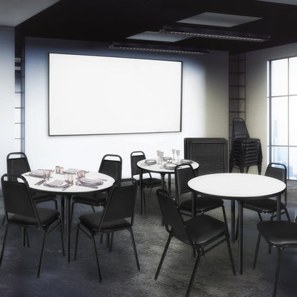 Regency Restaurant Stack Chairs,Black,PK40 8029BK40PK