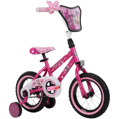 12 in. Minnie Mouse Bike with Training-Wheels for Girl's, Pink by Huffy