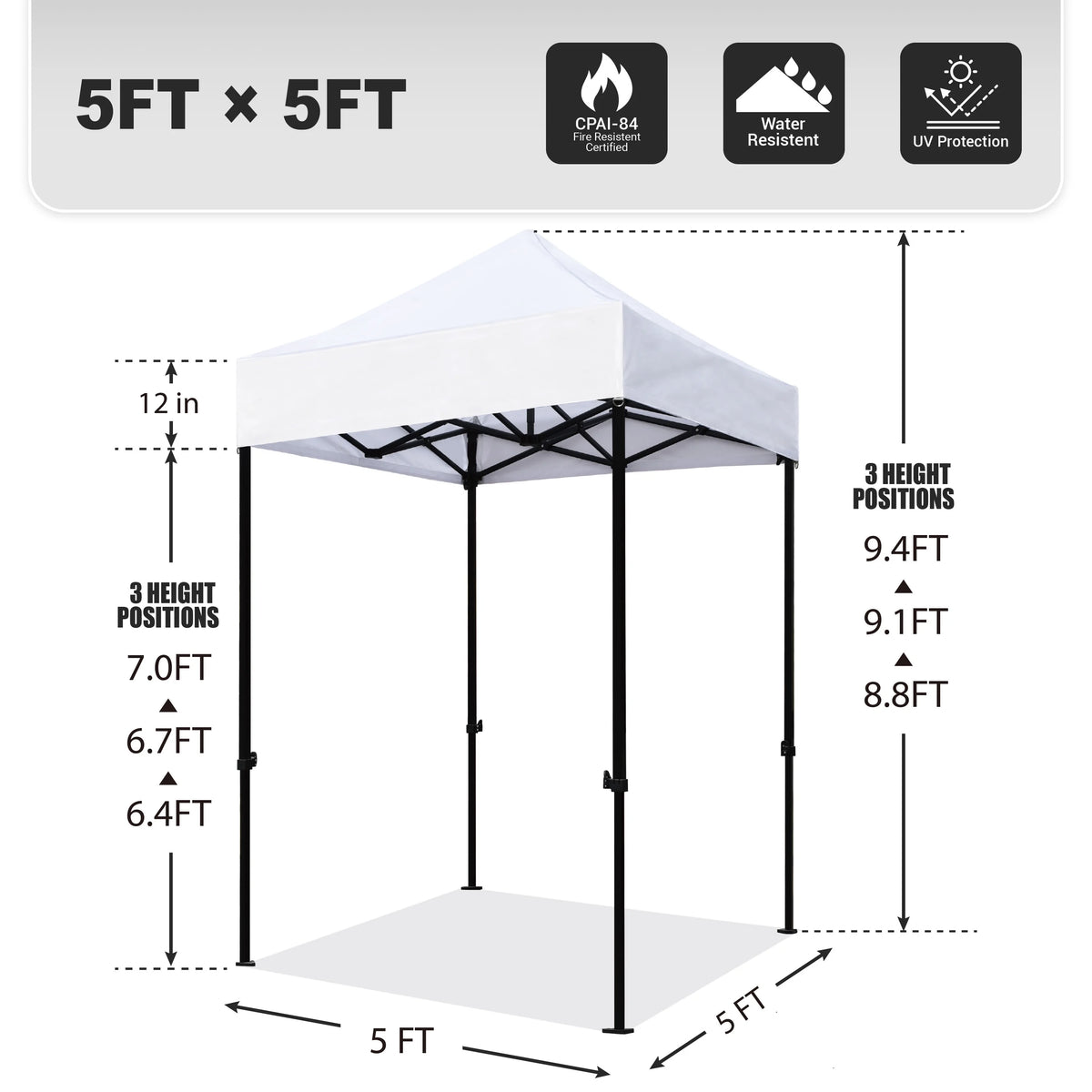 Eurmax 5x5 Pop up Canopy Outdoor Heavy Duty Tent,Ruby