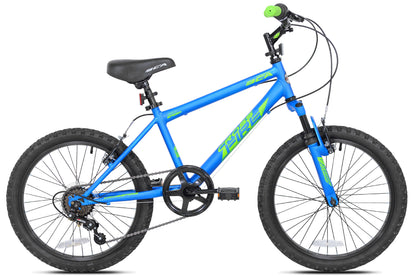 20" Crossfire 6-Speed Boy's Mountain Bike, Blue/Green