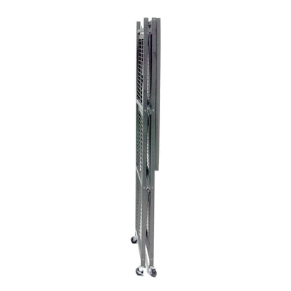 Origami 2-Pack R5 Series Heavy-Duty 4-Tier Foldable Steel Shelf, Pewter