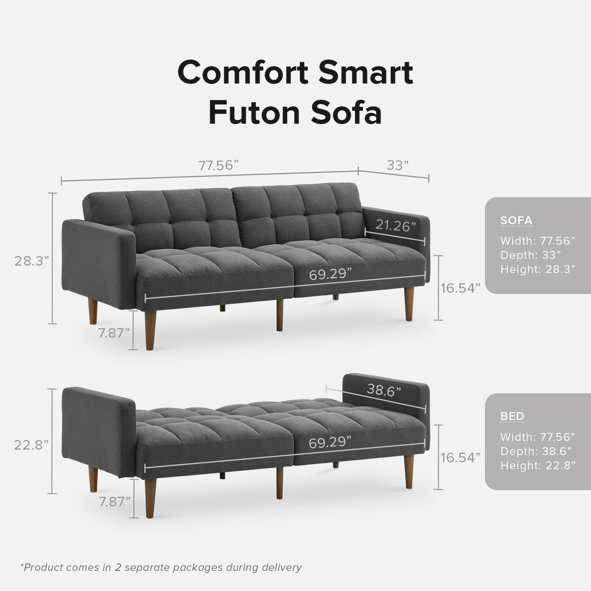 Mopio Aaron Futon Sofa Bed Old Rosa