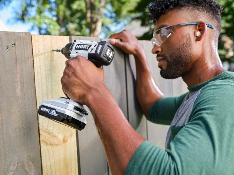 HART 20-Volt Cordless 1/4 Hex Impact Driver 2-Pack 4AH Battery Kit Bundle