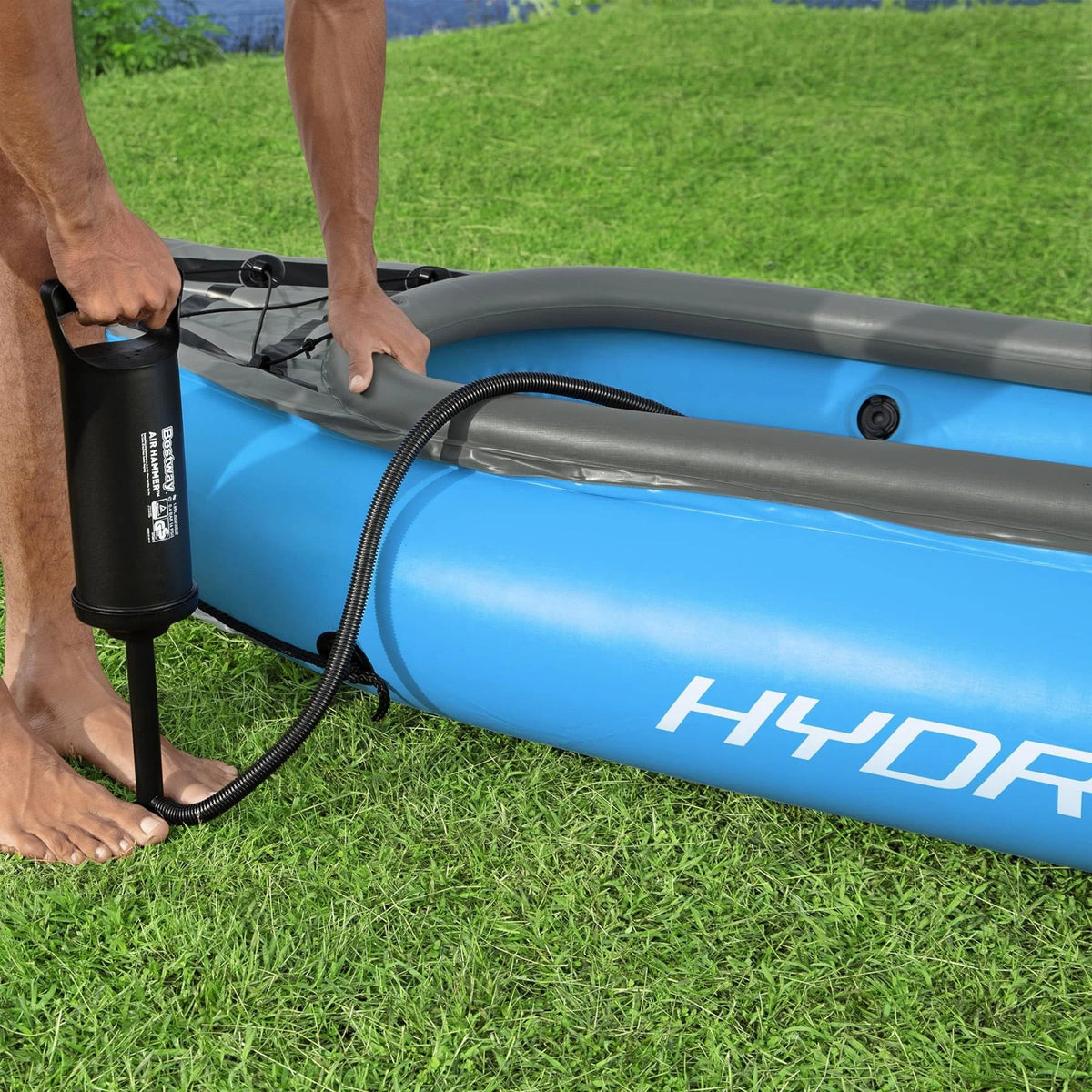 Hydro-Force Cove Champion X2 Inflatable Kayak - Two-Person Kayak Set (10 0 Long)