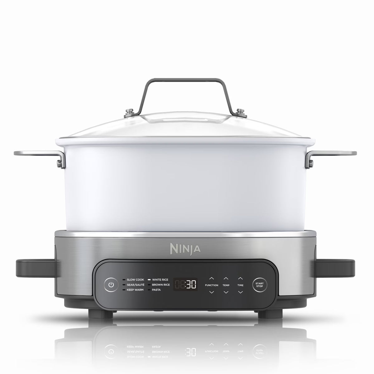 Ninja Foodi 6.5 qt Everyday PossibleCooker, Stainless Steel/White, Multi Cooker, Slow Cooker, MC1100