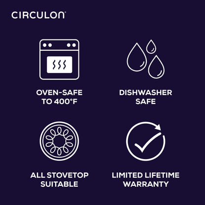 Circulon A1 Scratch Defense 10 Piece Nonstick Aluminum Pot and Pan Set, Cast Stainless Steel