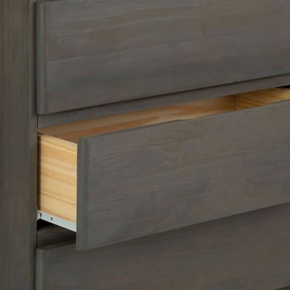 Plank+Beam Solid Wood Farmhouse 6 Drawer Dresser, Barnwood Brown
