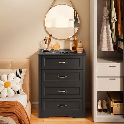 Lofka 3 Piece Nightstands and Dressers Sets , 6 Drawer Dresser & 4 Drawers Nightstand set of 2,Modern Engineered Wood ,White