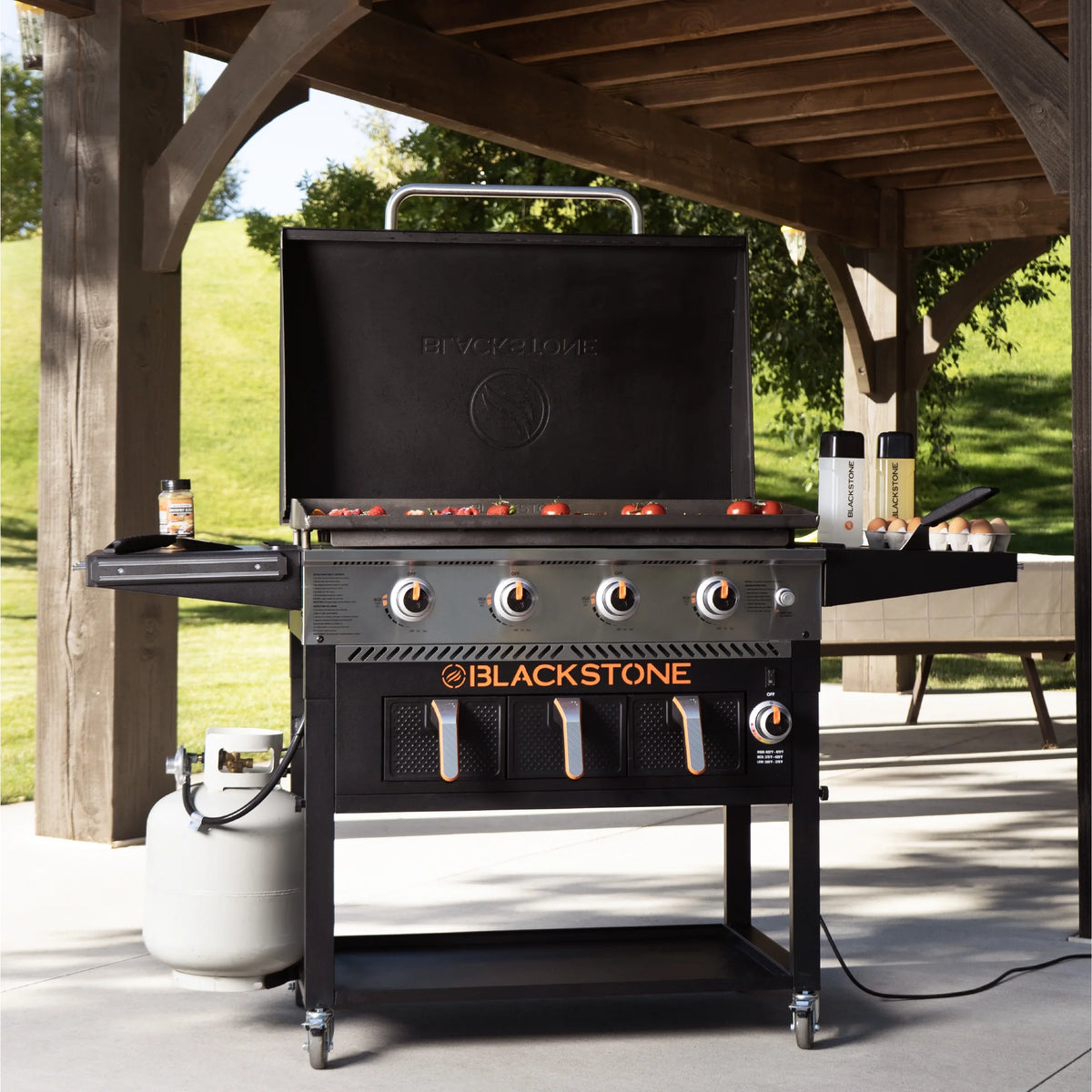 4-Burner 36" Griddle with Air Fryer and Hood
