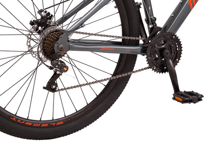 Mongoose 29" Durham Mountain Bike, 21 Speeds, Gray