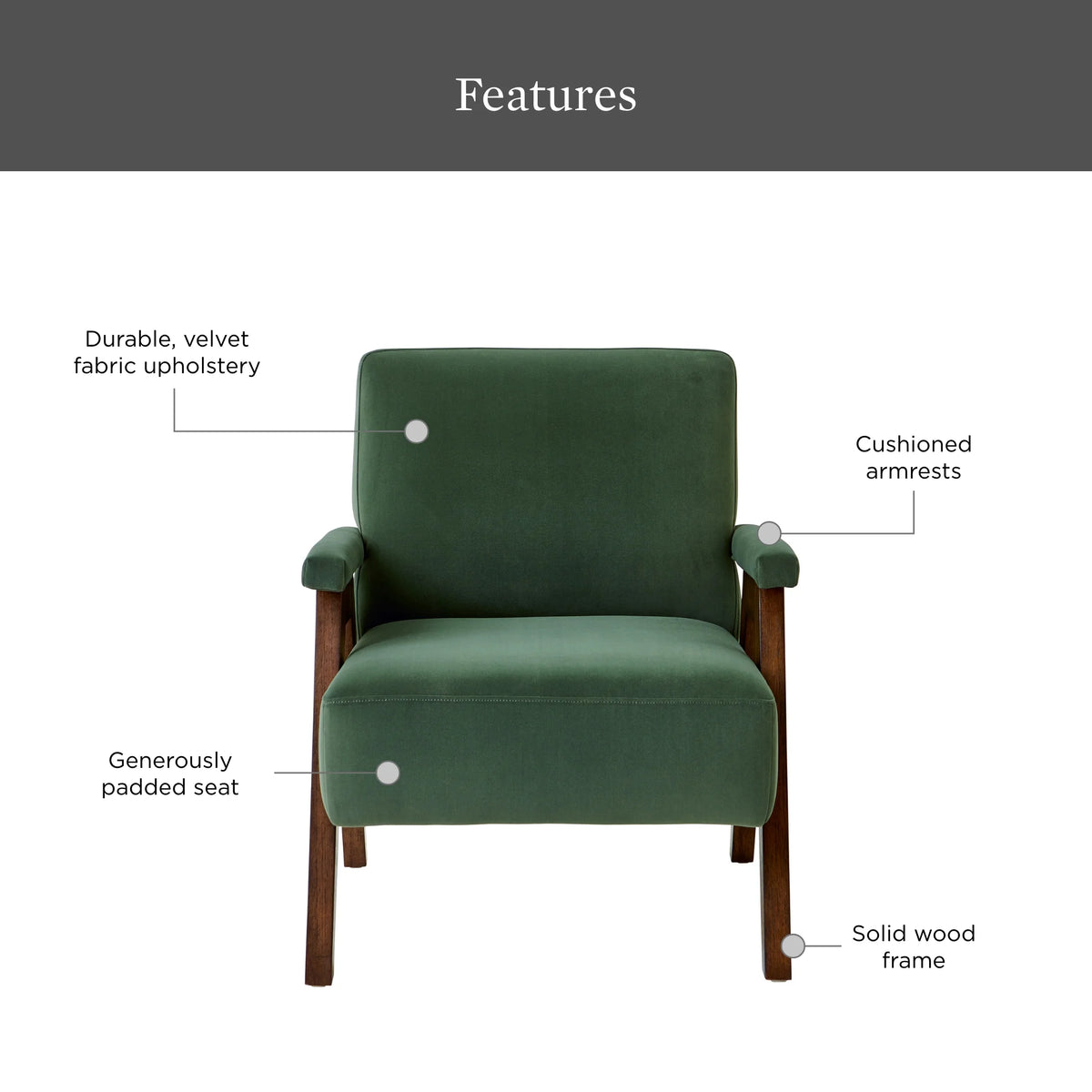 Better Homes & Gardens Ezra Accent Chair, Living Room, Cream