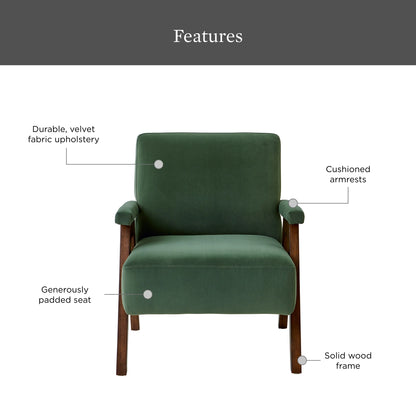 Better Homes & Gardens Ezra Accent Chair, Living Room, Cream