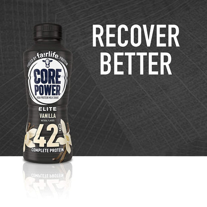 Fairlife Core Power Elite Vanilla High Protein Shake 42g, 14 Fl Oz, 12 Pack – Workout Recovery Drink