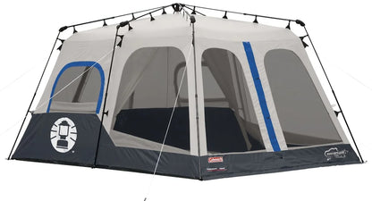 Coleman 8-Person Cabin Camping Tent with Instant Setup, Blue